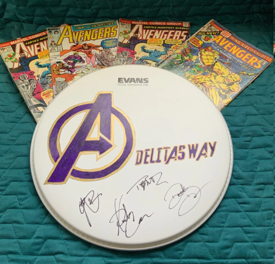 Custom Painted Drum Head by Tre Stafford