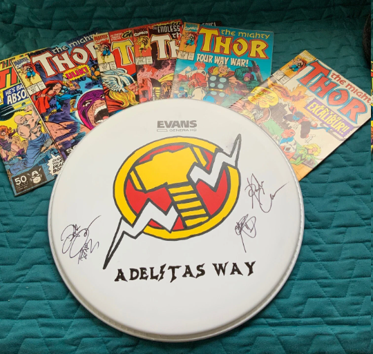 Custom Painted Drum Head by Tre Stafford