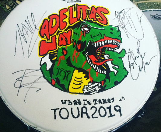 Custom Painted Drum Head by Tre Stafford