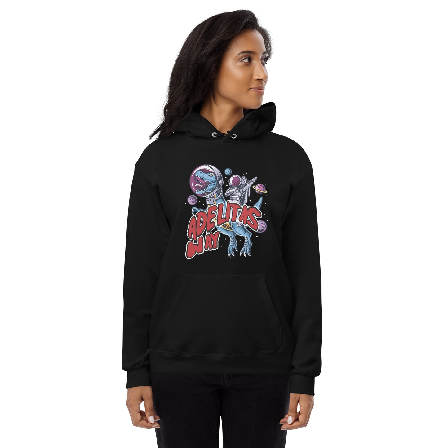 Space Rex Unisex fleece hoodie
