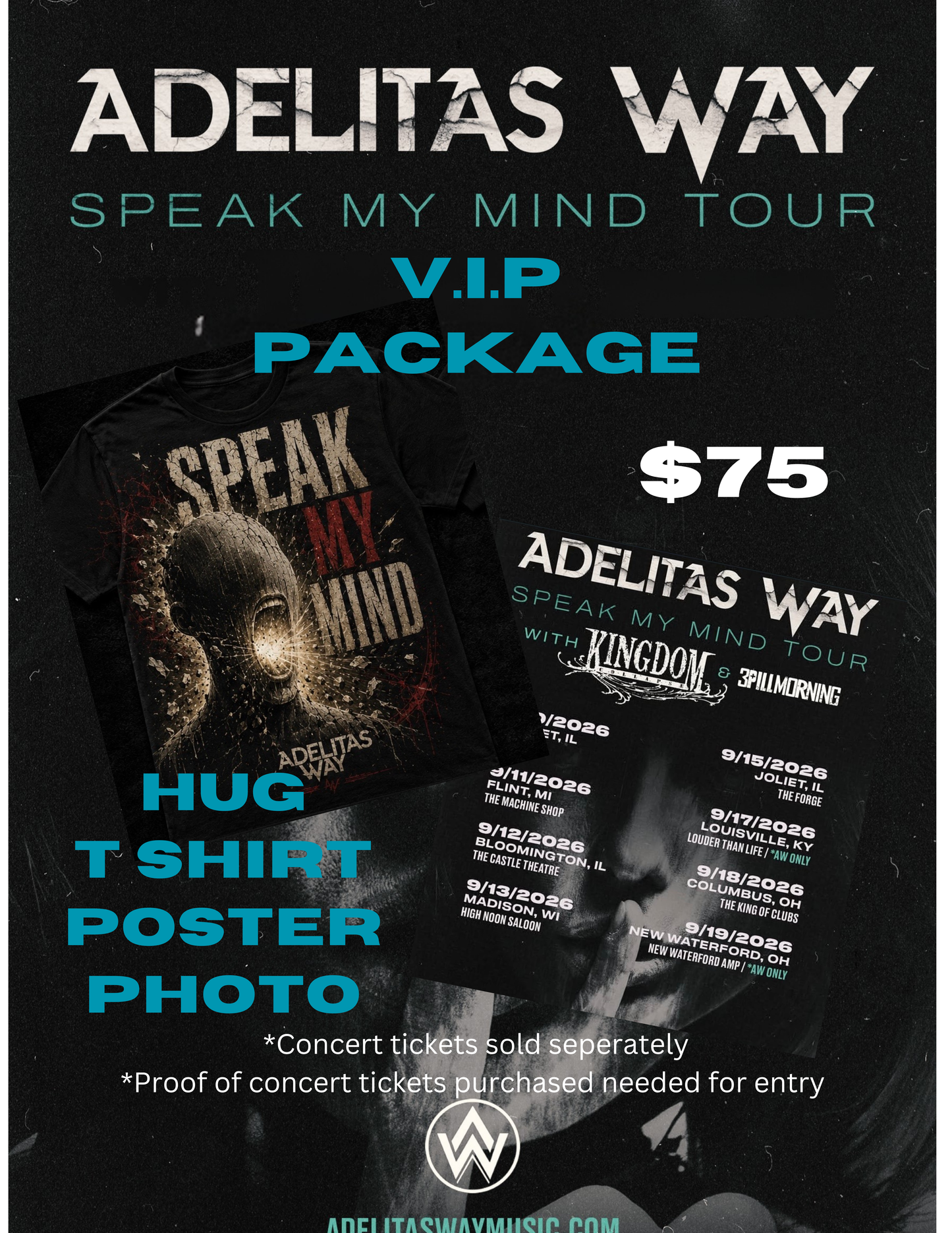 Pre Show M&G Package w/ Adelitas Way (Show tix not included)