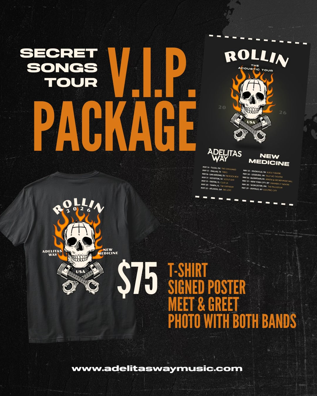 Pre Show M&G w/ Adelitas Way & New Meds. (Show tix not included)